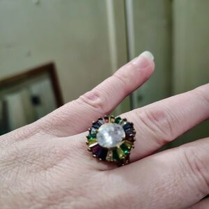 Elegant Multicolor Gemstone Ring